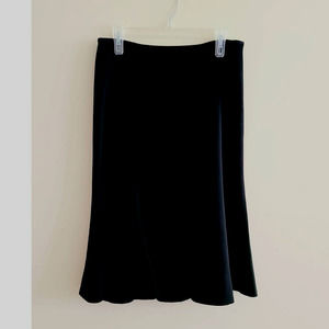 Black Panel Flare Skirt Womens Sz 10
